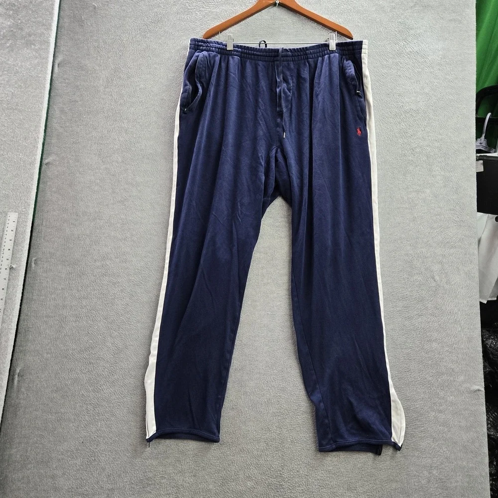 Polo‎ Ralph Lauren Men Pants 3XLT Navy Embroidered Interlock Track Pants